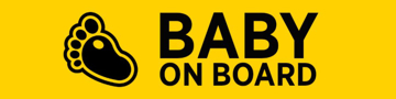Show details for 6" x 24" Baby On Board 1 Picture of 6" x 24" Baby On Board 1