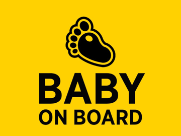 Picture of 9" x 12" Baby On Board 1