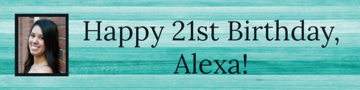 Picture of 6" x 24" Birthday 5