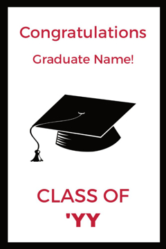 Show details for 18" x 12" Graduation 12 Picture of 18" x 12" Graduation 12