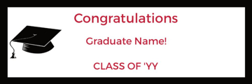 Picture of 6" x 18" Graduation 12