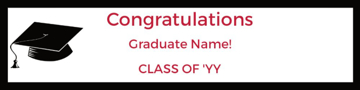 Picture of 6" x 24" Graduation 12