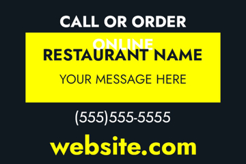 Show details for 12" x 18" Restaurant 17 Picture of 12" x 18" Restaurant 17