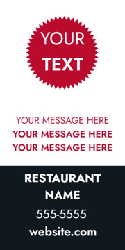 Show details for 24" x 12" Restaurant 15 Picture of 24" x 12" Restaurant 15