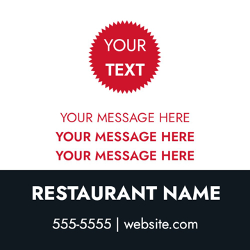 Show details for 24" x 24" Restaurant 15 Picture of 24" x 24" Restaurant 15