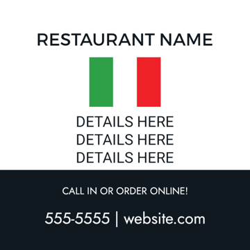 Show details for 24" x 24" Restaurant 20 Picture of 24" x 24" Restaurant 20
