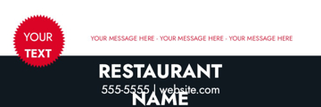 Picture of 6" x 18" Restaurant 15