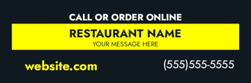 Picture of 6" x 18" Restaurant 17