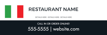 Picture of 6" x 18" Restaurant 20