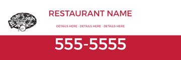 Picture of 6" x 18" Restaurant 24