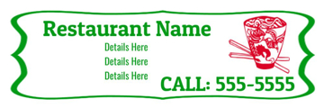 Picture of 6" x 18" Restaurant 5