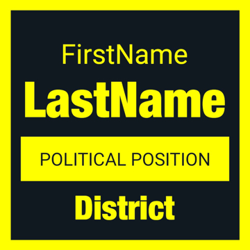 Show details for 12" x 12" Political Campaign 11 Picture of 12" x 12" Political Campaign 11