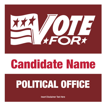 Show details for 12" x 12" Political Campaign 12 Picture of 12" x 12" Political Campaign 12