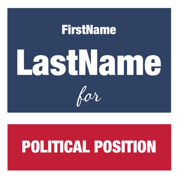 Show details for 12" x 12" Political Campaign 13 Picture of 12" x 12" Political Campaign 13