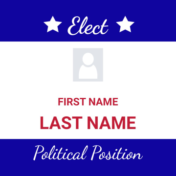 Show details for 12" x 12" Political Campaign 4 Picture of 12" x 12" Political Campaign 4