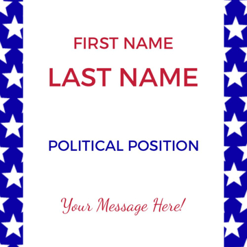 Show details for 12" x 12" Political Campaign 6 Picture of 12" x 12" Political Campaign 6
