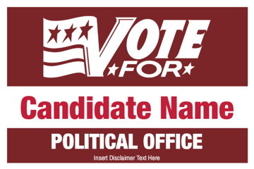 Show details for 12" x 18" Political Campaign 12 Picture of 12" x 18" Political Campaign 12