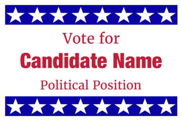 Show details for 12" x 18" Political Campaign 15 Picture of 12" x 18" Political Campaign 15