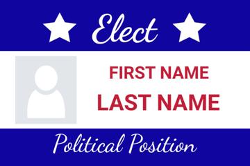 Show details for 12" x 18" Political Campaign 4 Picture of 12" x 18" Political Campaign 4