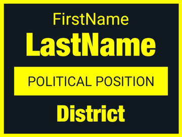 Show details for 18" x 24" Political Campaign 11 Picture of 18" x 24" Political Campaign 11