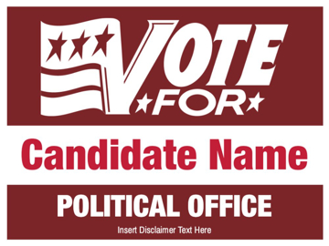 Show details for 18" x 24" Political Campaign 12 Picture of 18" x 24" Political Campaign 12