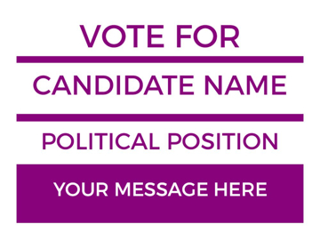 Show details for 18" x 24" Political Campaign 20 Picture of 18" x 24" Political Campaign 20