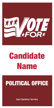 Show details for 24" x 12" Political Campaign 12 Picture of 24" x 12" Political Campaign 12