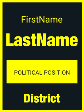 Show details for 24" x 18" Political Campaign 11 Picture of 24" x 18" Political Campaign 11