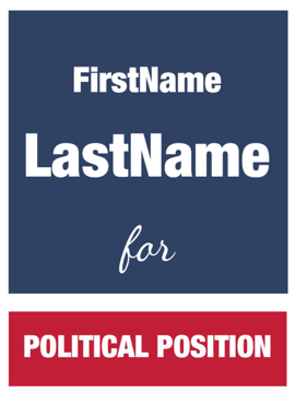 Show details for 24" x 18" Political Campaign 13 Picture of 24" x 18" Political Campaign 13