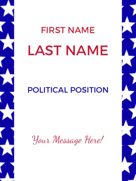 Show details for 24" x 18" Political Campaign 6 Picture of 24" x 18" Political Campaign 6