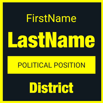 Show details for 24" x 24" Political Campaign 11 Picture of 24" x 24" Political Campaign 11