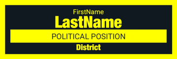 Picture of 6" x 18" Political Campaign 11