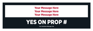 Picture of 6" x 18" Political Campaign 16