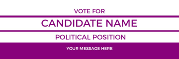 Picture of 6" x 18" Political Campaign 20