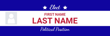 Picture of 6" x 18" Political Campaign 4