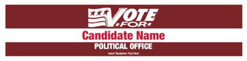 Picture of 6" x 24" Political Campaign 12