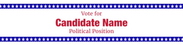 Picture of 6" x 24" Political Campaign 15