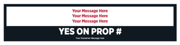 Picture of 6" x 24" Political Campaign 16