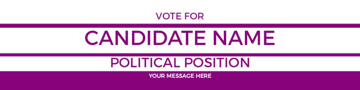 Picture of 6" x 24" Political Campaign 20
