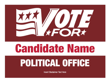 Show details for 9" x 12" Political Campaign 12 Picture of 9" x 12" Political Campaign 12