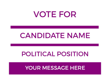 Show details for 9" x 12" Political Campaign 20 Picture of 9" x 12" Political Campaign 20