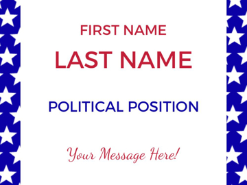 Show details for 9" x 12" Political Campaign 6 Picture of 9" x 12" Political Campaign 6
