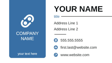 Show details for Magnetic Business Card 16 - Horizontal Picture of Magnetic Business Card 16 - Horizontal