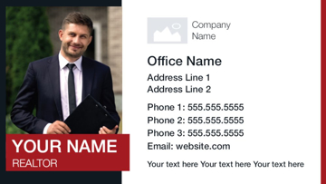 Show details for Magnetic Business card_Real estate - Horizontal Picture of Magnetic Business card_Real estate - Horizontal