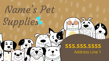 Show details for Magnetic Business Card_Pet Supply - Horizontal Picture of Magnetic Business Card_Pet Supply - Horizontal
