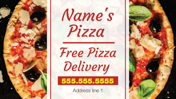 Show details for Magnetic Business Card_Pizza Delivery - Horizontal Picture of Magnetic Business Card_Pizza Delivery - Horizontal