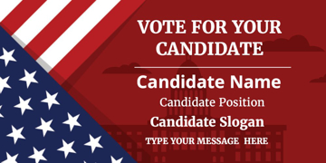 Show details for Political Banner 11 - 3x6 Picture of Political Banner 11 - 3x6