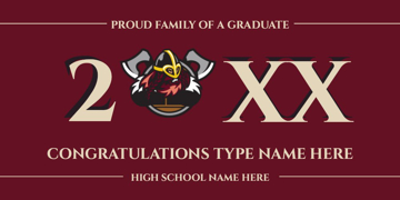 Show details for High School Banner 1- 4x8 Picture of High School Banner 1- 4x8