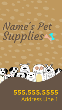Show details for Magnetic Business Card_Pet Supply - Vertical Picture of Magnetic Business Card_Pet Supply - Vertical