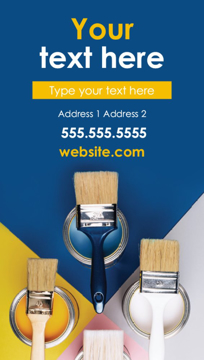 Show details for Magnetic Business card_Painter Shop - Vertical Picture of Magnetic Business card_Painter Shop - Vertical